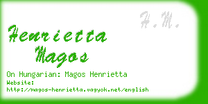 henrietta magos business card